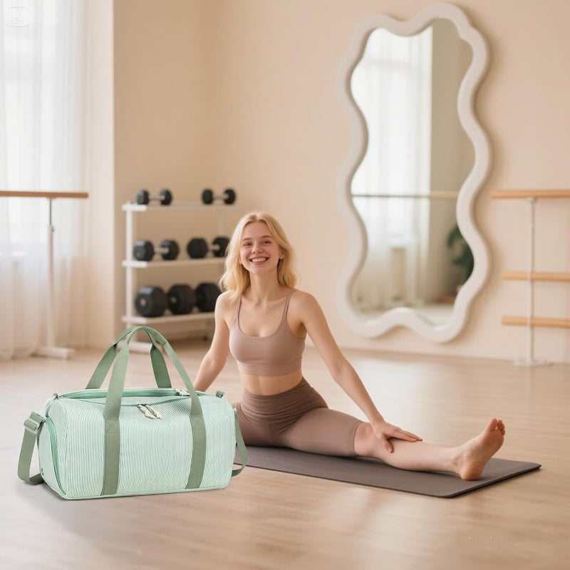BLUBOON Duffle Bag Girls Kids Cute Gym Bag with Shoes Compartment & Wet Separation Waterproof Sports Overnight Travel Bag - Image 2
